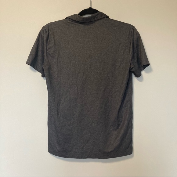 Theory Brown B Atlas Piqué grey polo shirt - Picture 4 of 4